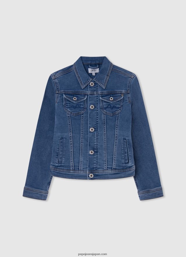 Pepe Jeans ニューベリーレギュラーフィットデニムジャケット. 女の子 デニム BRPP821358