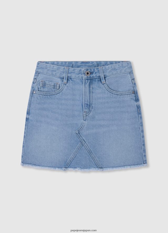 Pepe Jeans コットンデニムミニスカート 女の子 デニム BRPP821378