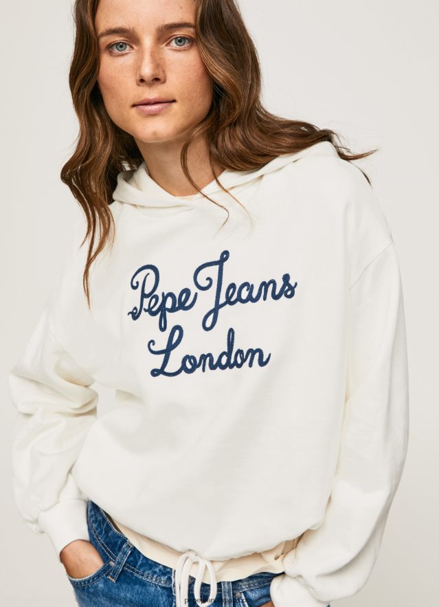 Pepe Jeans エンブロイダリー コットン ジャンパー 女性 ムース BRPP82269