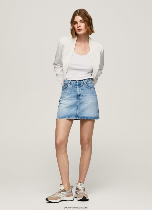 Pepe Jeans レギュラーフィットデニムスカート 女性 デニム BRPP82479