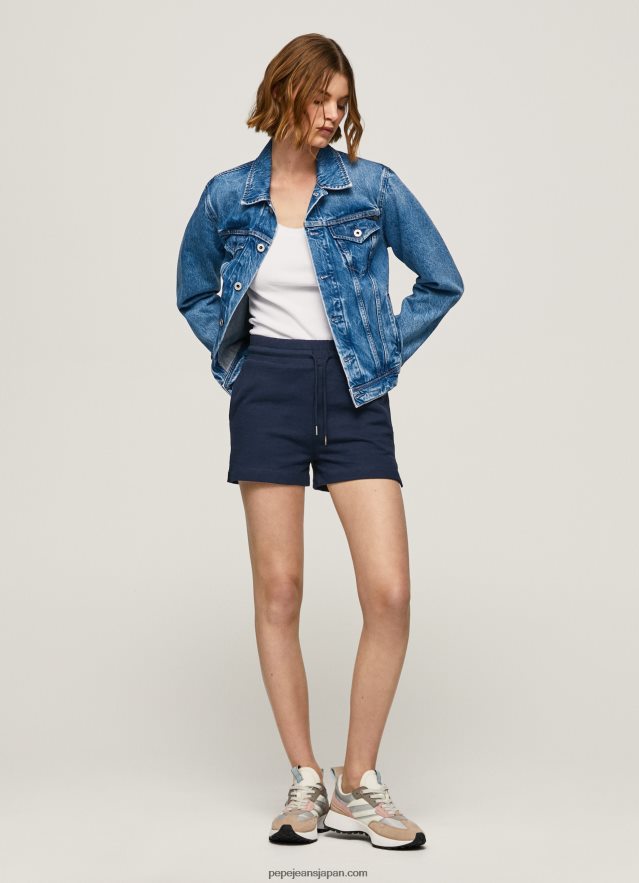 Pepe Jeans アジャスタブルウエスト コットンショーツ 女性 ダルウィッチ BRPP82517