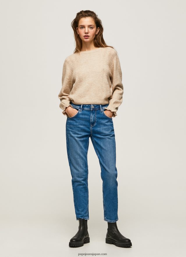 Pepe Jeans バイオレットママキャロットフィットハイウエストジーンズ. 女性 デニム BRPP8282