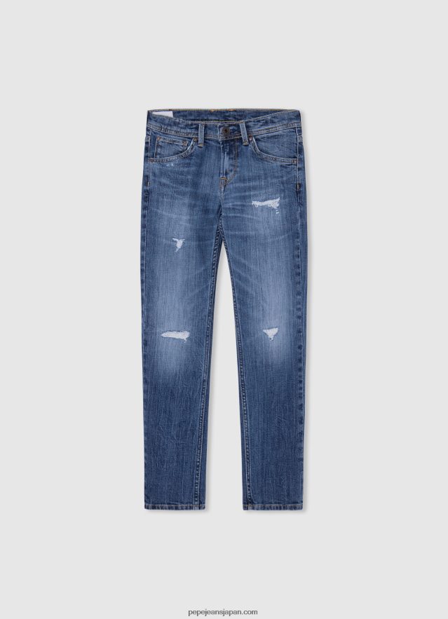 Pepe Jeans Cashed ミッドライズ スリムフィット ジーンズ 男の子 デニム BRPP821578