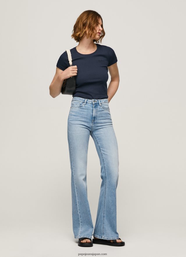 Pepe Jeans willa ハイウエスト フレアフィット ジーンズ 女性 デニム BRPP8259