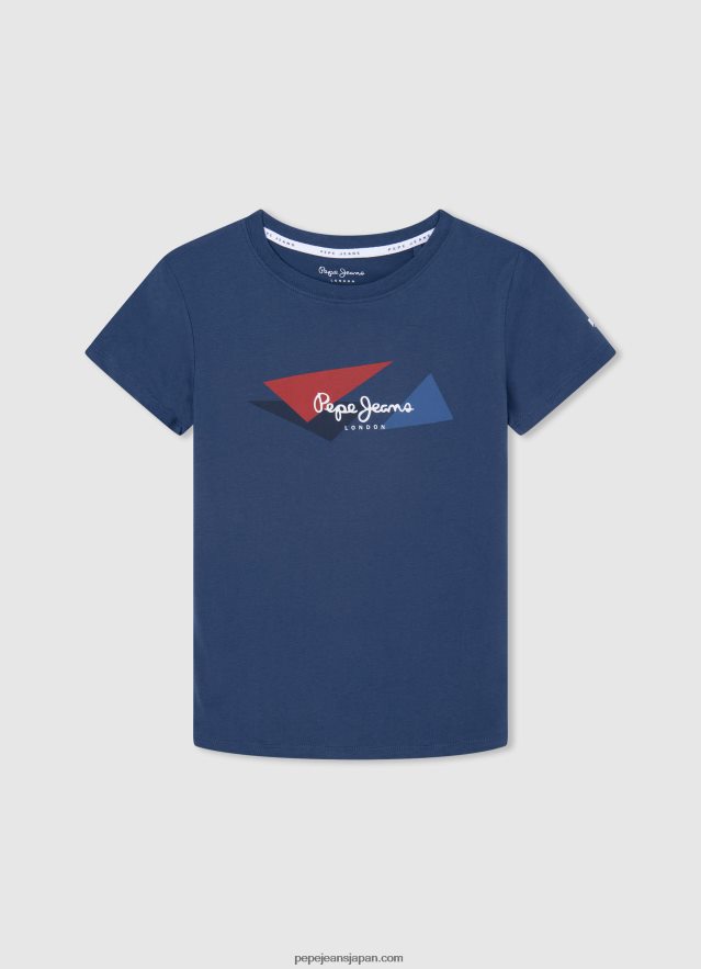 Pepe Jeans フラッグロゴ Tシャツ 男の子 ジャーマン BRPP821640